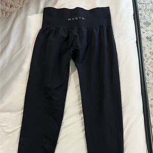 NVGTN Black Solid Seamless Leggings